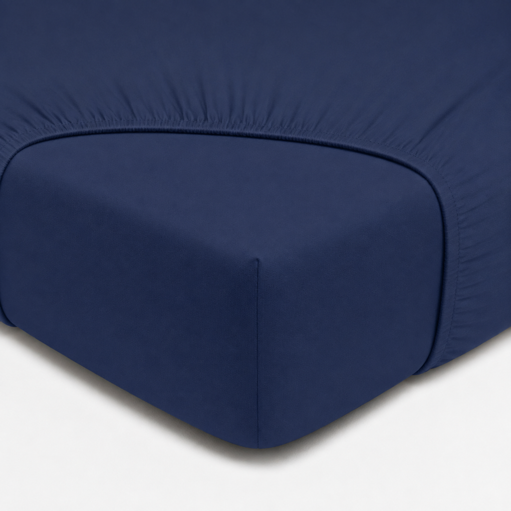 Biologisch Hoeslaken | 100% Renforcé Katoen | Blauw