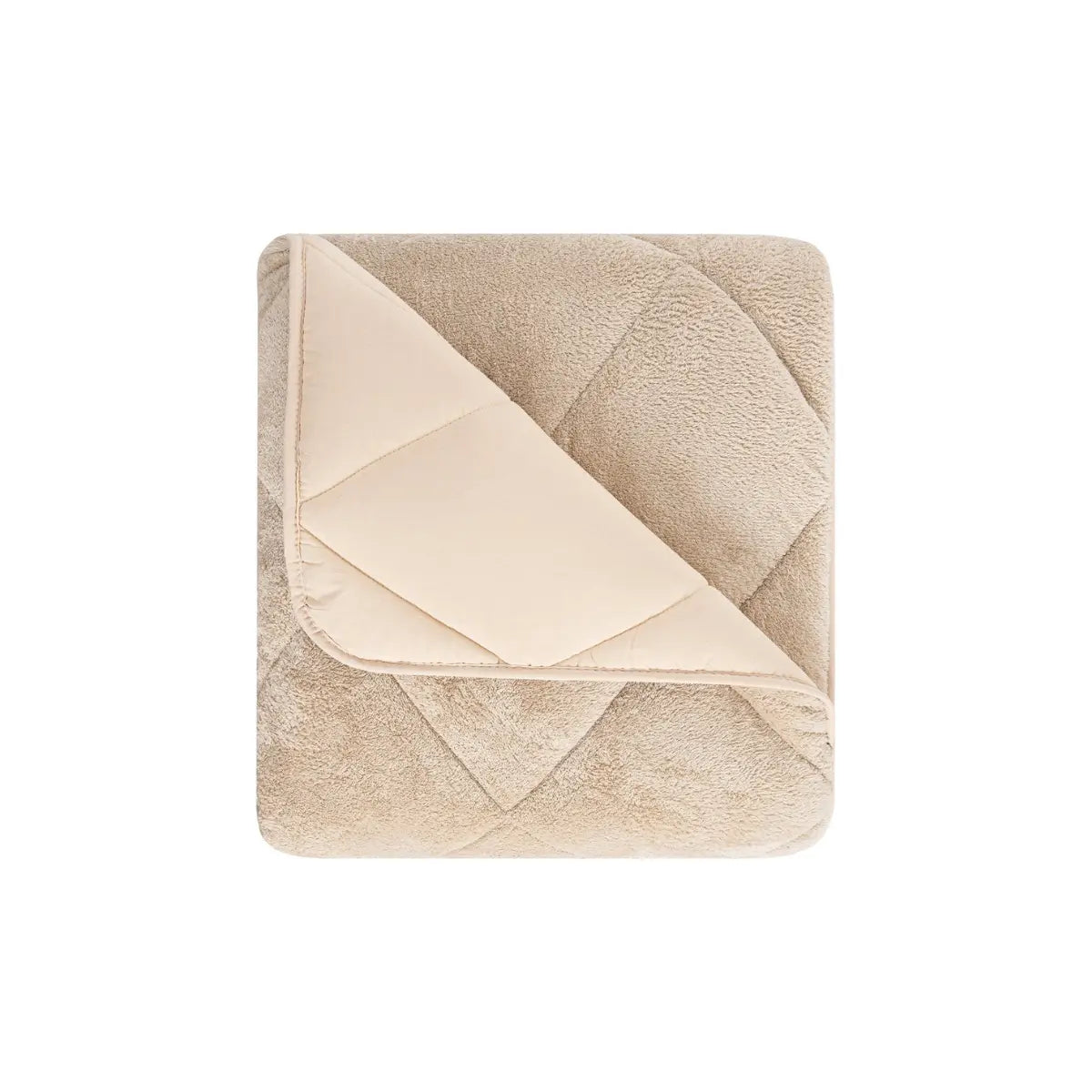 Bettdecke ohne Bezug – Teddy – Beige