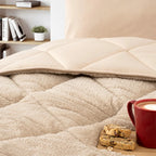 Bettdecke ohne Bezug – Teddy – Beige