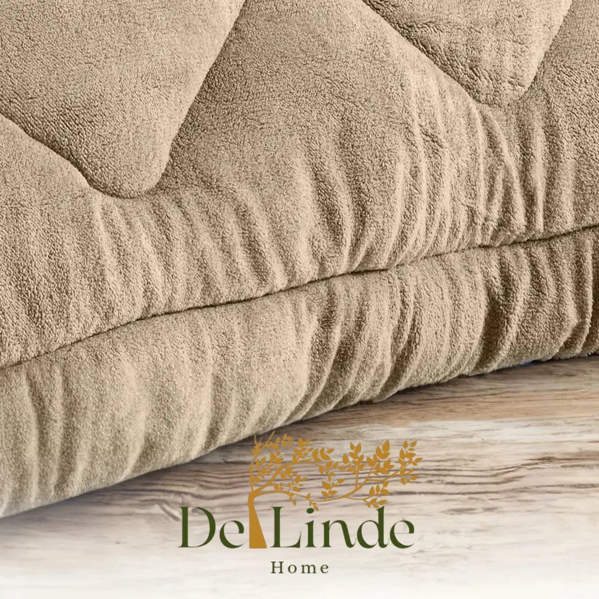 Bettdecke ohne Bezug – Teddy – Beige