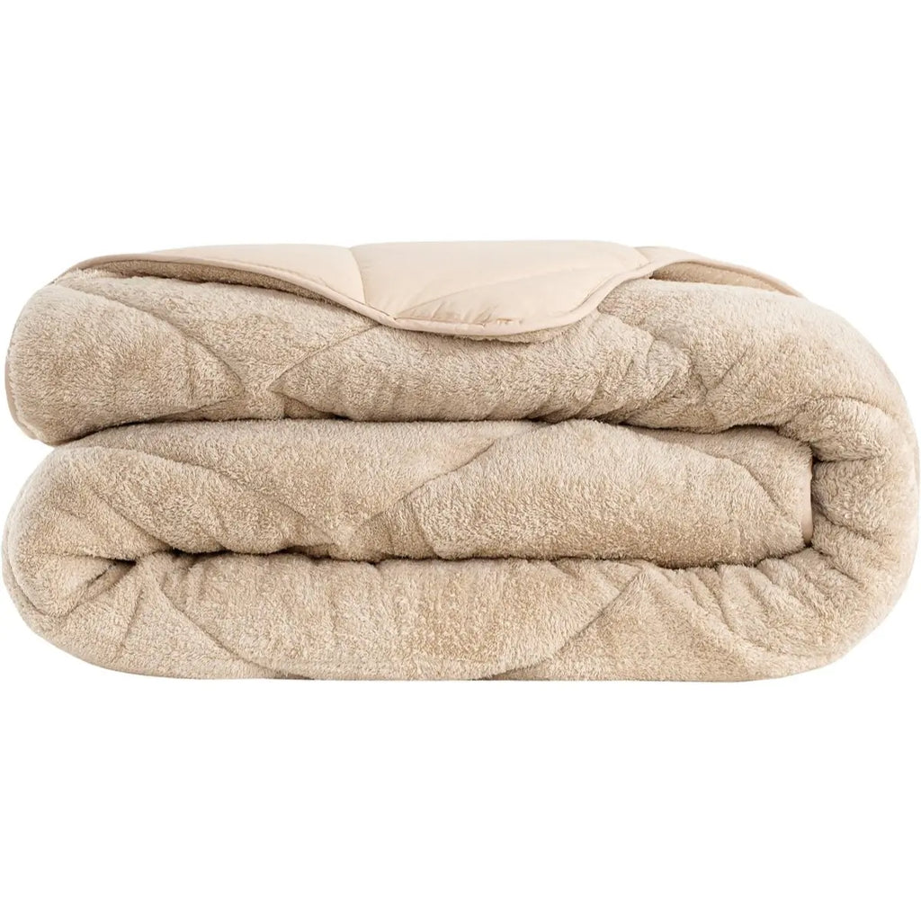 Bettdecke ohne Bezug – Teddy – Beige