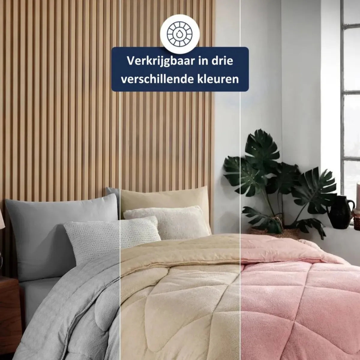 Dekbed Zonder Overtrek – Teddy – Roze