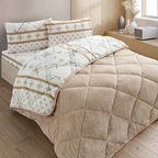 Dekbed Zonder Overtrek | Inclusief Kussensloop | Teddy | Beige