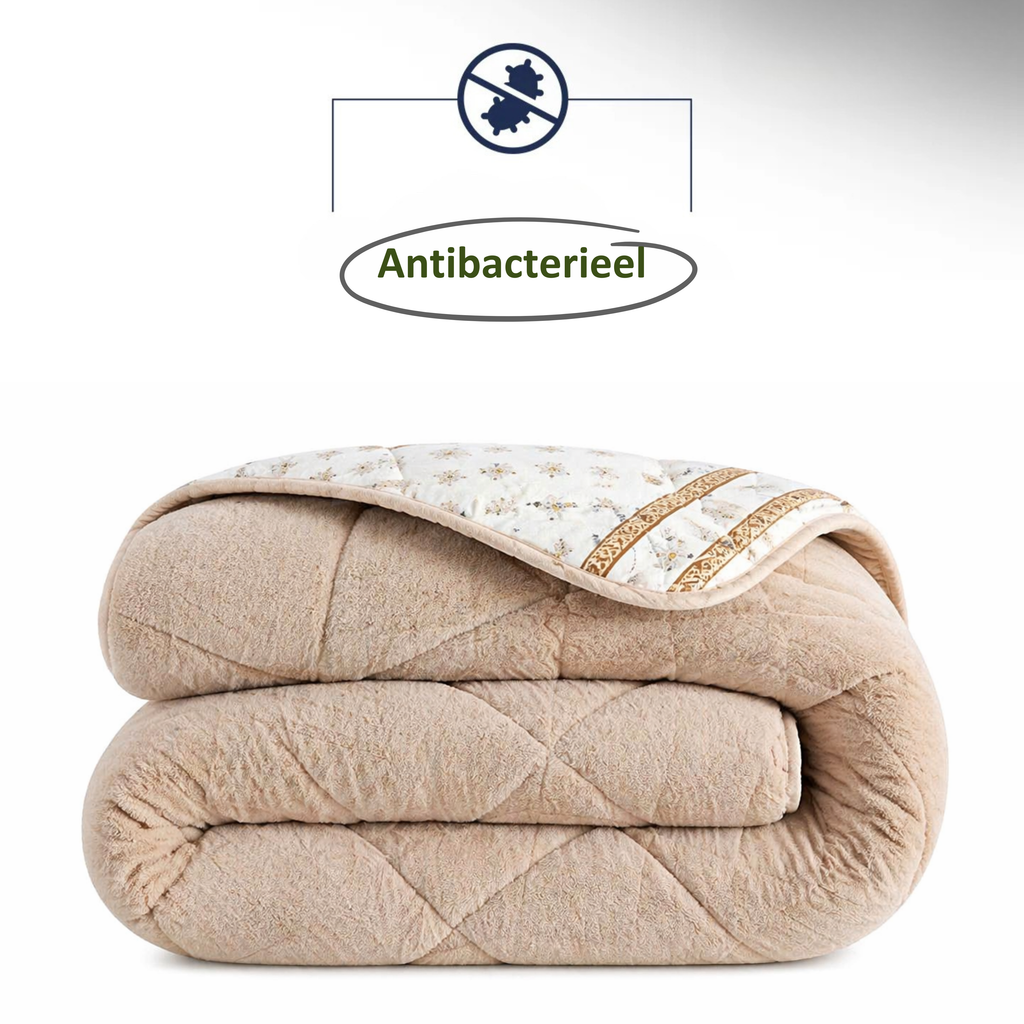 Dekbed Zonder Overtrek | Inclusief Kussensloop | Teddy | Beige