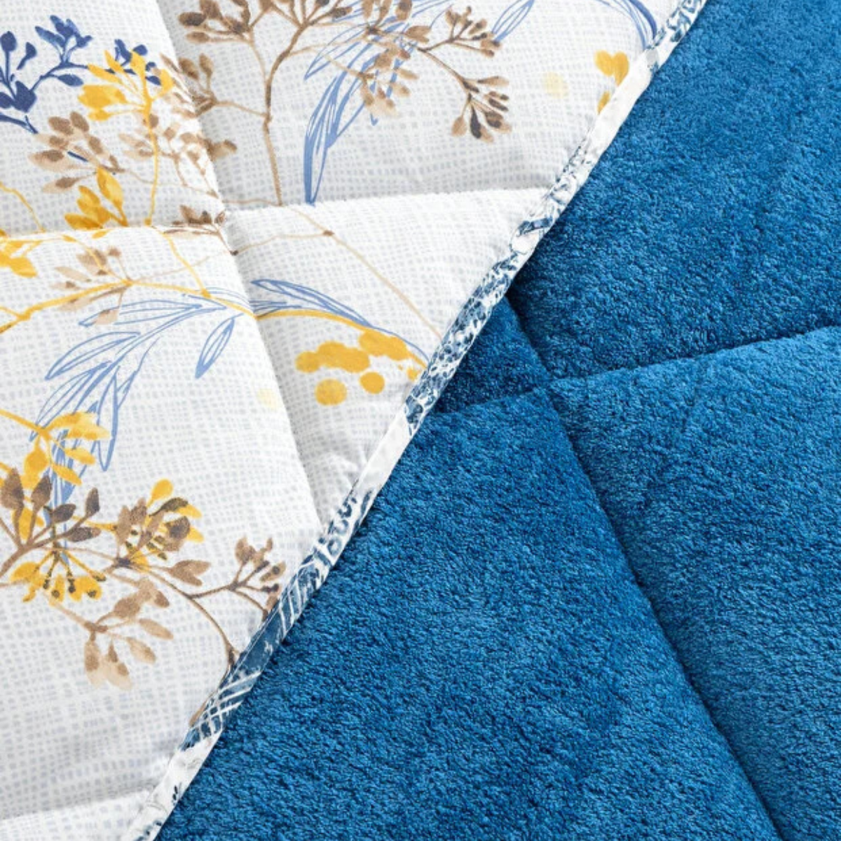 Dekbed Zonder Overtrek | Inclusief Kussensloop | Teddy | Blauw