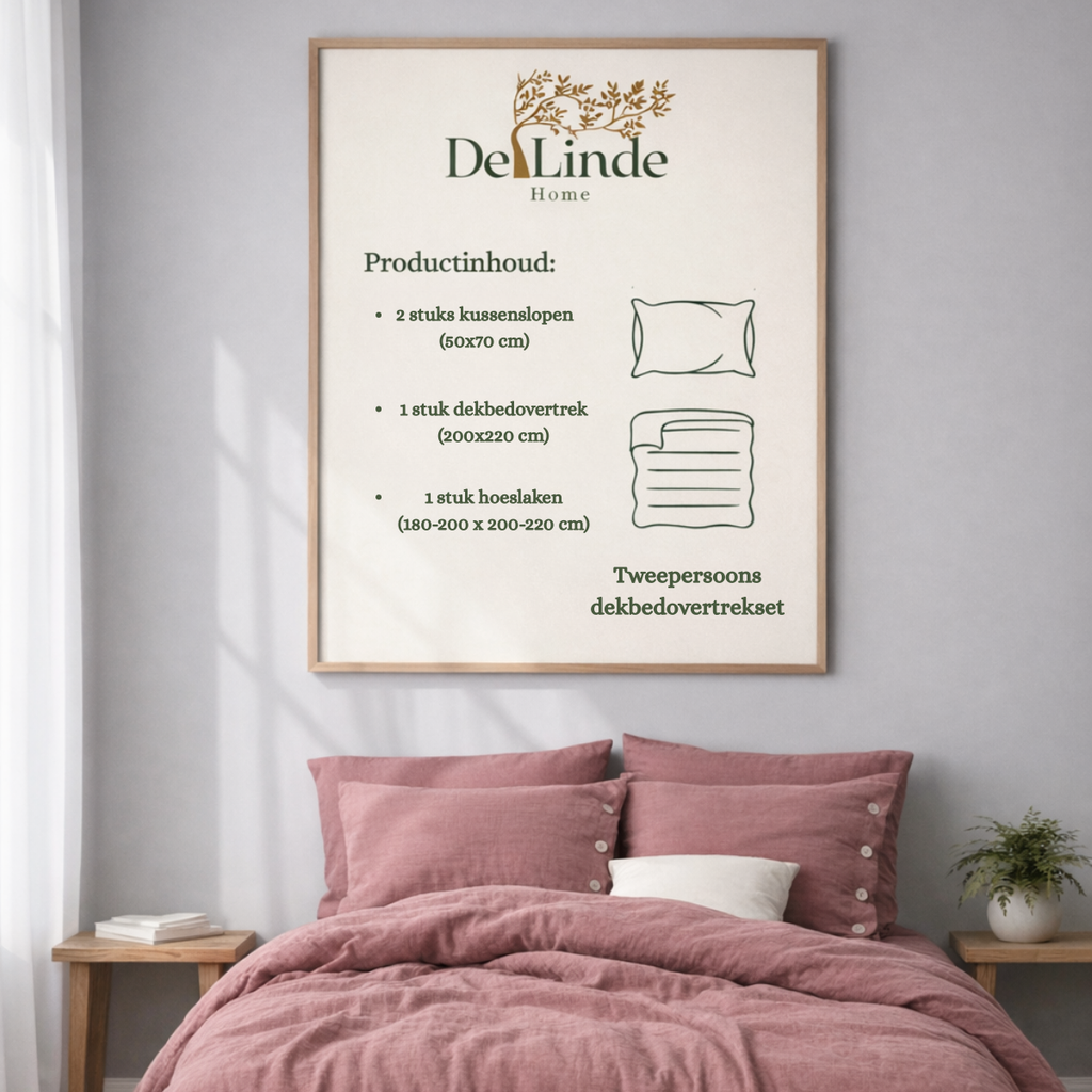 Mousseline Dekbedovertrekset | 4-laags | %100 Katoen