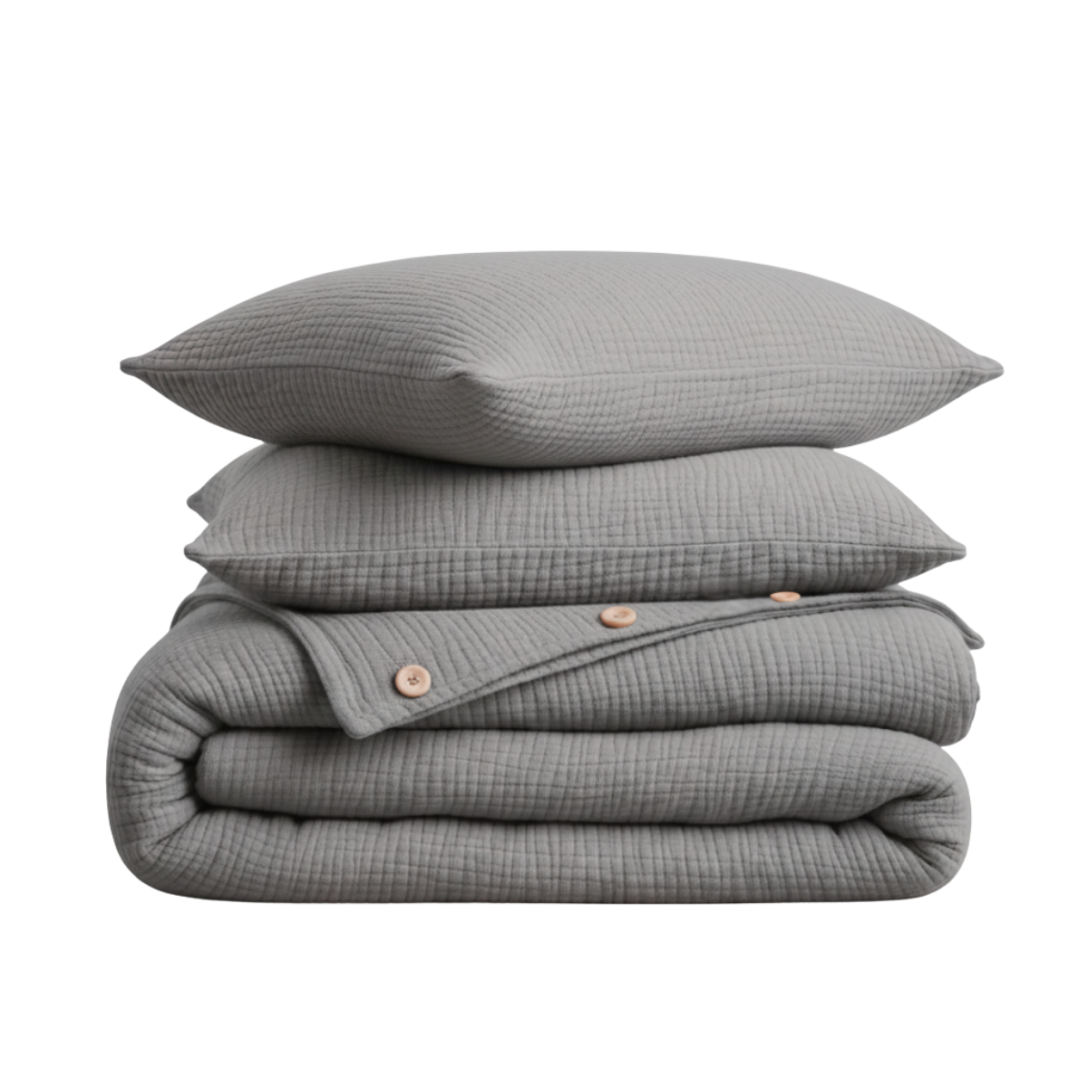 Mousseline Dekbedovertrekset | 4-laags | %100 Katoen