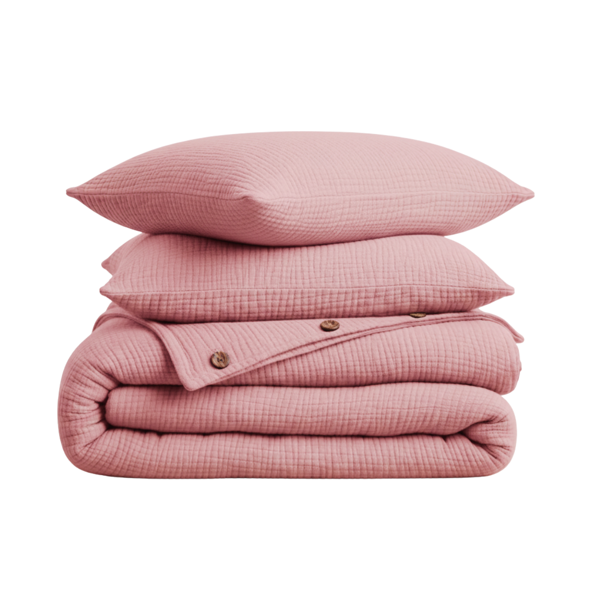 Mousseline Dekbedovertrekset | 4-laags | %100 Katoen