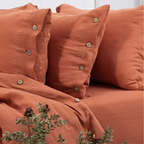 Mousseline Dekbedovertrekset | 4-laags | %100 Katoen