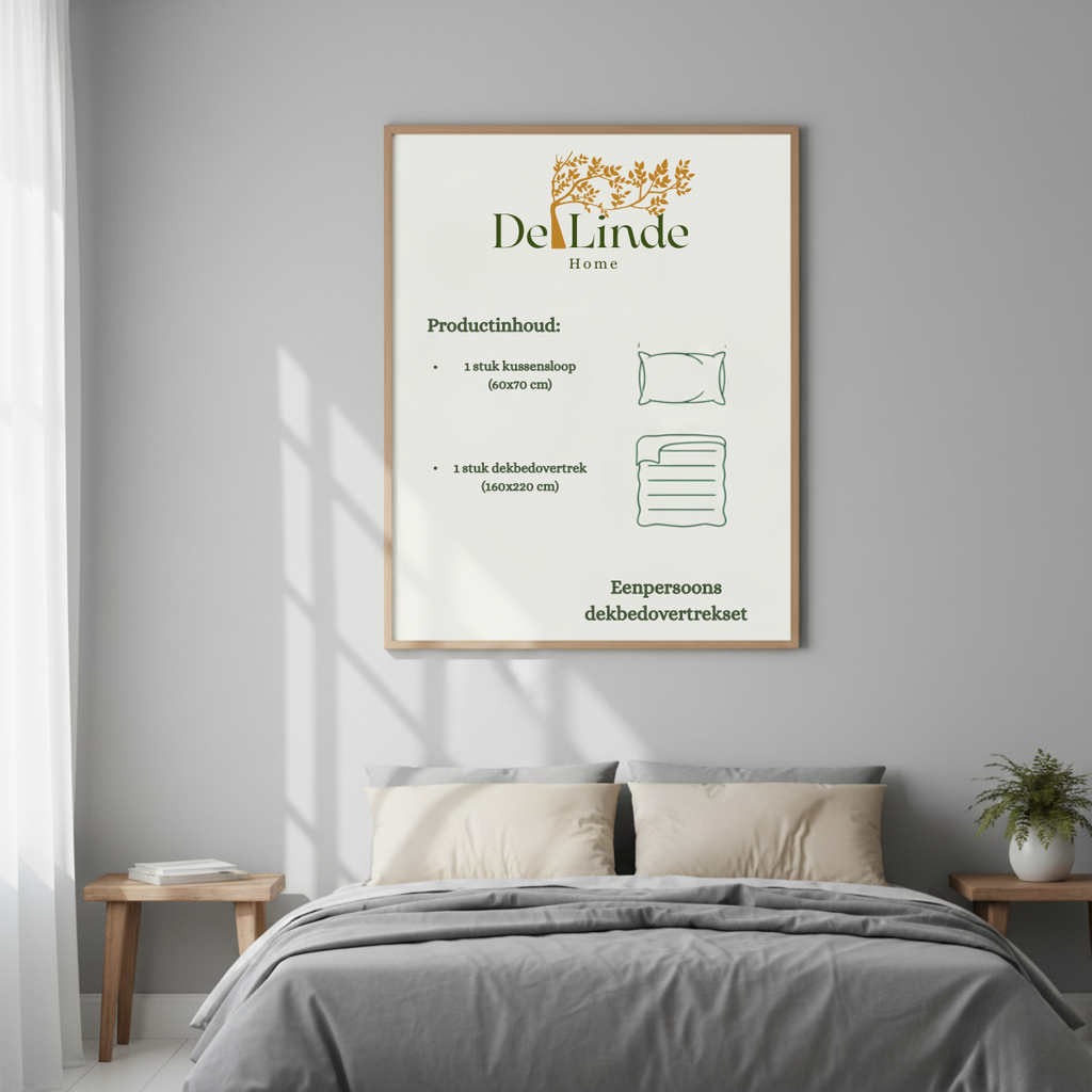 Renforcé Wende-Bettwäsche-Set | Beige/Grau
