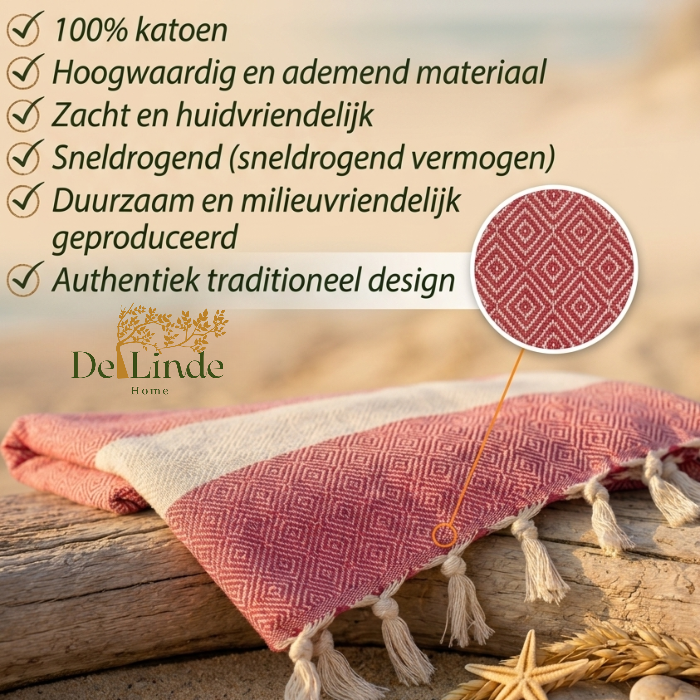 Hamamdoek | 100×180 cm | %100 Katoen