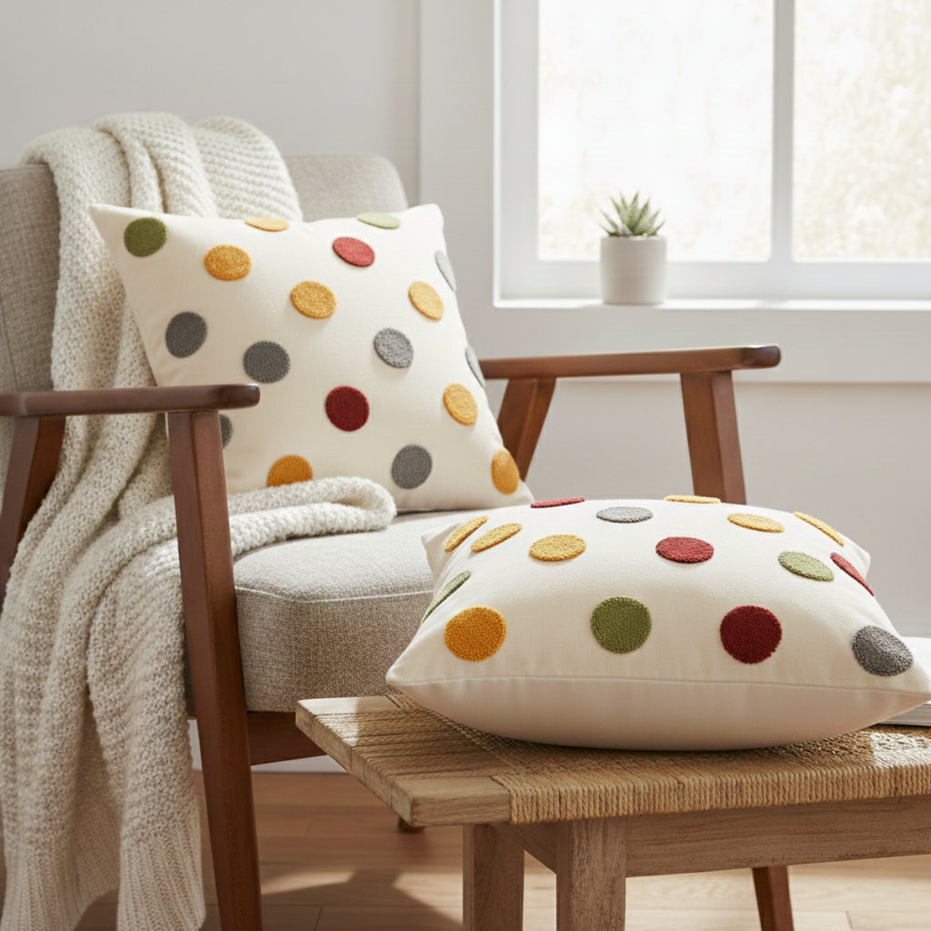 Sierkussenhoezen | 100% Katoen | 43×43 cm | Set van 2
