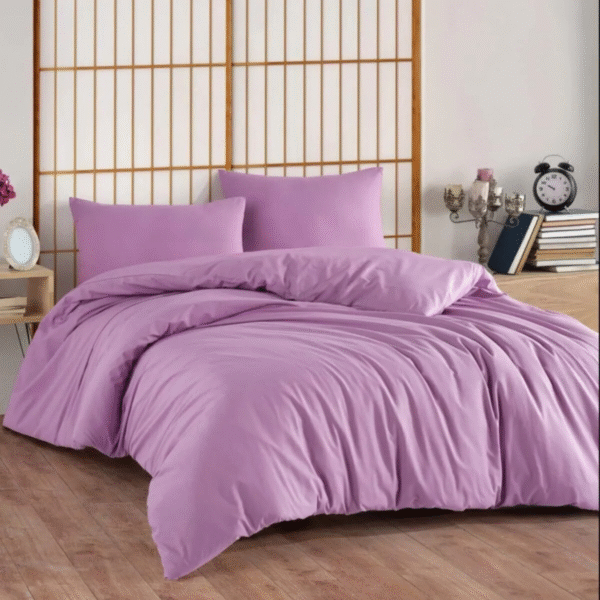 Renforcé Dekbedovertrekset – Lila – Inclusief Hoeslaken & Kussensloop