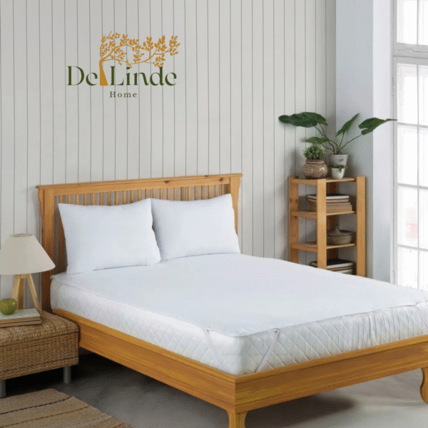 De Linde Home Molton Waterdicht Matrasbeschermer – Wit – Met 4 Elastische Banden – Katoenen Oppervlak – Incontinentie
