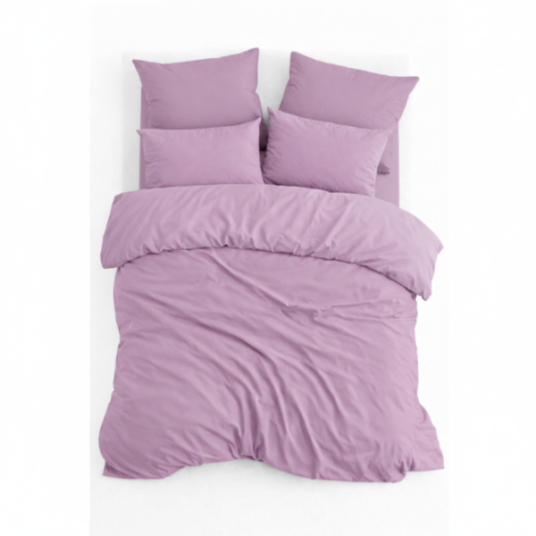 Renforcé Dekbedovertrekset – Lila – Inclusief Hoeslaken & Kussensloop