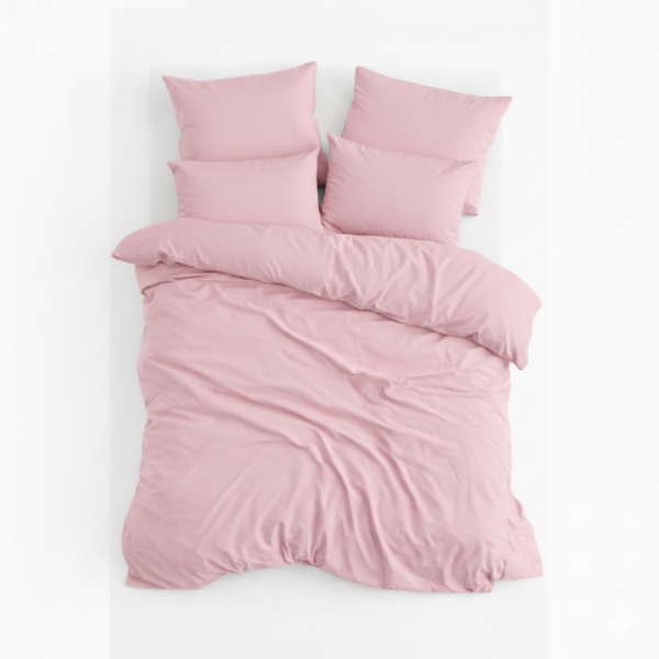 Renforcé Dekbedovertrek – Roze – Inclusief Hoeslaken & Kussensloop