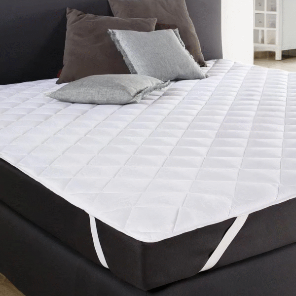 Kapitone Waterdichte Matrasbeschermer – Met 4 Elastische Banden – Wit